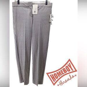 Amanda & Chelsea Gray Plaid Men's Pants